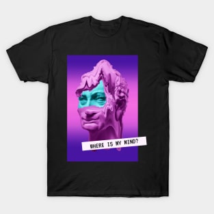 Statue Glitch Mind Vaporwave Crazy Fun Retro Psy T-Shirt